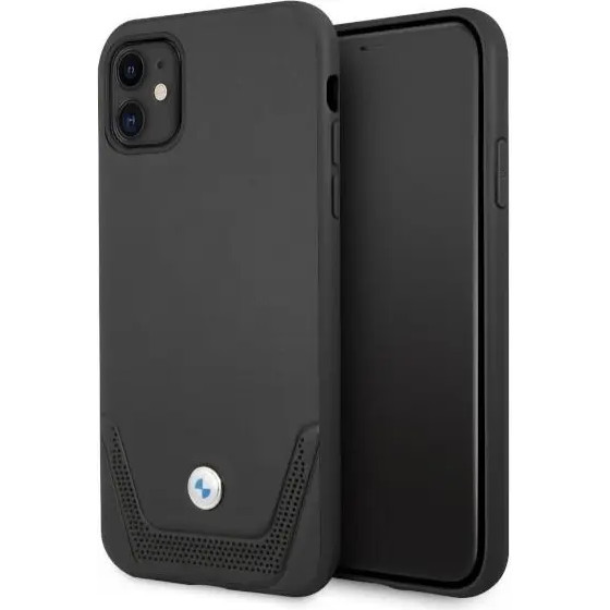 BMW Etui BMHCN61RSWPK iPhone 11 6,1'' / Xr czarny/black hardcase Leather Perforate - (BMW000383-0)