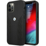 BMW Etui BMHCP12LRSPPK iPhone 12 Pro Max 6,7'' czarny/black hardcase Leather Curve Perforate - (BMW000377-0)