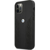 BMW Etui BMHCP12LRSPPK iPhone 12 Pro Max 6,7'' czarny/black hardcase Leather Curve Perforate - (BMW000377-0)