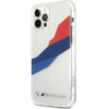 BMW Etui BMHCP12LSKTGT iPhone 12 Pro Max 6,7'' transparent hardcase Motorsport Tricolor - (BMW000391-0)