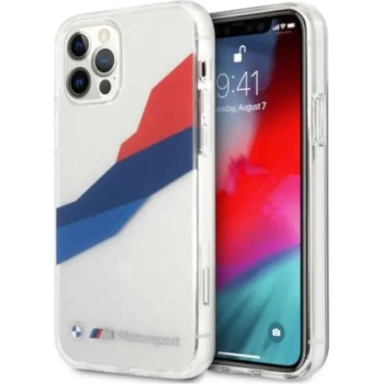 BMW Etui BMHCP12LSKTGT iPhone 12 Pro Max 6,7'' transparent hardcase Motorsport Tricolor - (BMW000391-0)