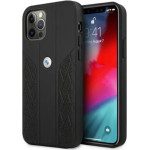 BMW Etui BMHCP12MRSPPK iPhone 12/12 Pro 6,1'' czarny/black hardcase Leather Curve Perforate - (BMW000376-0)