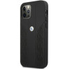 BMW Etui BMHCP12MRSPPK iPhone 12/12 Pro 6,1'' czarny/black hardcase Leather Curve Perforate - (BMW000376-0)