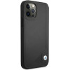 BMW Etui BMHCP12MRCDPK iPhone 12/12 Pro 6,1'' czarny/black hardcase Leather Deboss - (BMW000370-0)