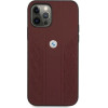 BMW Etui BMHCP12MRSPPR iPhone 12/12 Pro 6,1'' czerwony/red hardcase Leather Curve Perforate - (BMW000373-0)