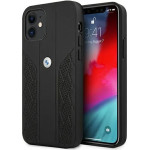 BMW Etui BMHCP12SRSPPK iPhone 12 mini 5,4'' czarny/black hardcase Leather Curve Perforate - (BMW000375-0)