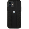 BMW Etui BMHCP12SRSPPK iPhone 12 mini 5,4'' czarny/black hardcase Leather Curve Perforate - (BMW000375-0)