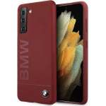 BMW Etui BMHCS21MSLBLRE S21+ G996 czerwony/red hardcase Silicone Signature Logo - (BMW000345-0)