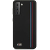 BMW Etui BMHCS21MSIVTBK S21+ G996 czarny/black Silicone Stripes M Collection - (BMW000351-0)