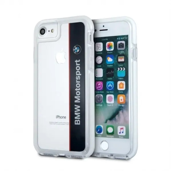 BMW Etui hardcase BMHCP7SPVNA iPhone 7 /8/SE 2020 / SE 2022 transparent navy SHOCKPROOF - (BMW000096-0)