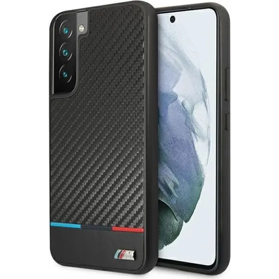 BMW Etui hardcase BMHCS22MPUCARTCBK S22+ S906 black/czarny M Collection Triangles - (BMW000461-0)