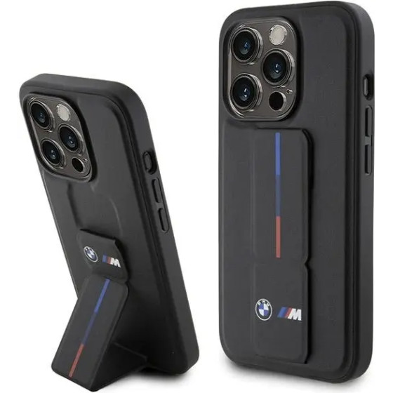 BMW Grip Hot Stamp case for iPhone 15 Pro - black - (BMW000752-0)