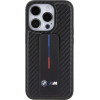 BMW Grip Stand Smooth & Carbon case for iPhone 15 Pro - black - (BMW000737-0)