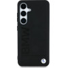 BMW Leather Big Wordmark Case for Samsung Galaxy S25 - Black - (BMW000981-0)