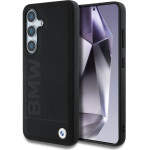 BMW Leather Big Wordmark Case for Samsung Galaxy S25+ - Black - (BMW000982-0)