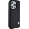 BMW Leather Blue Dots iPhone 15 Pro Max Case - Black - (BMW000703-0)