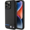 BMW Leather Carbon case for iPhone 15 Pro Max - black - (BMW000674-0)