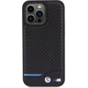 BMW Leather Carbon case for iPhone 15 Pro Max - black - (BMW000674-0)