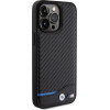 BMW Leather Carbon case for iPhone 15 Pro Max - black - (BMW000674-0)