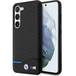 BMW Leather Carbon case for Samsung Galaxy S23+ - black - (BMW000537-0)