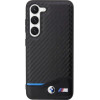 BMW Leather Carbon case for Samsung Galaxy S23+ - black - (BMW000537-0)