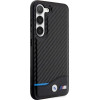 BMW Leather Carbon case for Samsung Galaxy S23+ - black - (BMW000537-0)