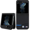 BMW Leather Carbon case for Samsung Galaxy Z Flip 5 - black - (BMW000679-0)