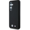BMW Leather Carbon MagSafe Case for Samsung Galaxy S25 - Black - (BMW000995-0)