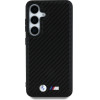 BMW Leather Carbon MagSafe Case for Samsung Galaxy S25 - Black - (BMW000995-0)
