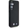 BMW Leather Carbon MagSafe Case for Samsung Galaxy S25 - Black - (BMW000995-0)