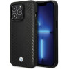 BMW Leather Diamond Pattern case for iPhone 14 Pro - black - (BMW000675-0)
