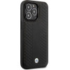 BMW Leather Diamond Pattern case for iPhone 14 Pro - black - (BMW000675-0)