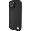 BMW Leather Hot Stamp case for iPhone 15 Plus - black - (BMW000668-0)