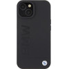 BMW Leather Hot Stamp case for iPhone 15 Plus - black - (BMW000668-0)