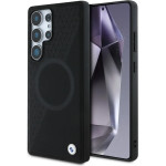 BMW Leather Half Textured MagSafe Case for Samsung Galaxy S25 Ultra - Black - (BMW000987-0)