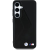 BMW Leather Oversized Stripes MagSafe case for Samsung Galaxy S25 - black - (BMW000988-0)