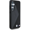 BMW Leather Oversized Stripes MagSafe case for Samsung Galaxy S25 - black - (BMW000988-0)