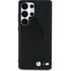 BMW Leather Oversized Stripes MagSafe case for Samsung Galaxy S25 Ultra - black - (BMW000989-0)