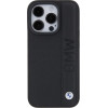 BMW Leather Textured & Stripe case for iPhone 15 Pro - black - (BMW000708-0)