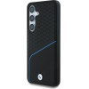 BMW Leather Textured and Smooth MagSafe Case for Samsung Galaxy S25 - Black - (BMW000984-0)