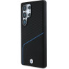 BMW Leather Textured and Smooth MagSafe case for Samsung Galaxy S25 Ultra - black - (BMW000985-0)