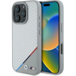 BMW M Carbon Tricolor Line MagSafe Case for iPhone 16 Pro - Gray - (BMW000871-0)