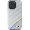 BMW M Carbon Tricolor Line MagSafe Case for iPhone 16 Pro - Gray - (BMW000871-0)