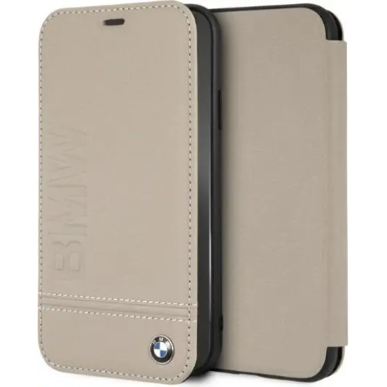 BMW Logo Imprint iPhone Xr Case - Beige - (BMW000511-0)