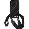 BMW M Edition Carbon Stripe & Strap iPhone 16 Case - Black - (BMW000938-0)