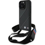 BMW M Edition Carbon Stripe & Strap Case for iPhone 16 Pro Max - Black - (BMW000940-0)