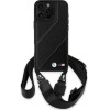 BMW M Edition Carbon Stripe & Strap Case for iPhone 16 Pro Max - Black - (BMW000940-0)