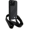 BMW M Edition Carbon Stripe & Strap Case for iPhone 16 Pro Max - Black - (BMW000940-0)
