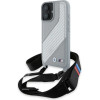 BMW M Edition Carbon Stripe & Strap iPhone 16 Case - Gray - (BMW000941-0)