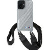 BMW M Edition Carbon Stripe & Strap iPhone 16 Case - Gray - (BMW000941-0)